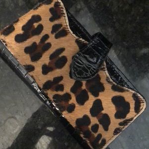 Double D Ranch Leather Cheetah Wallet